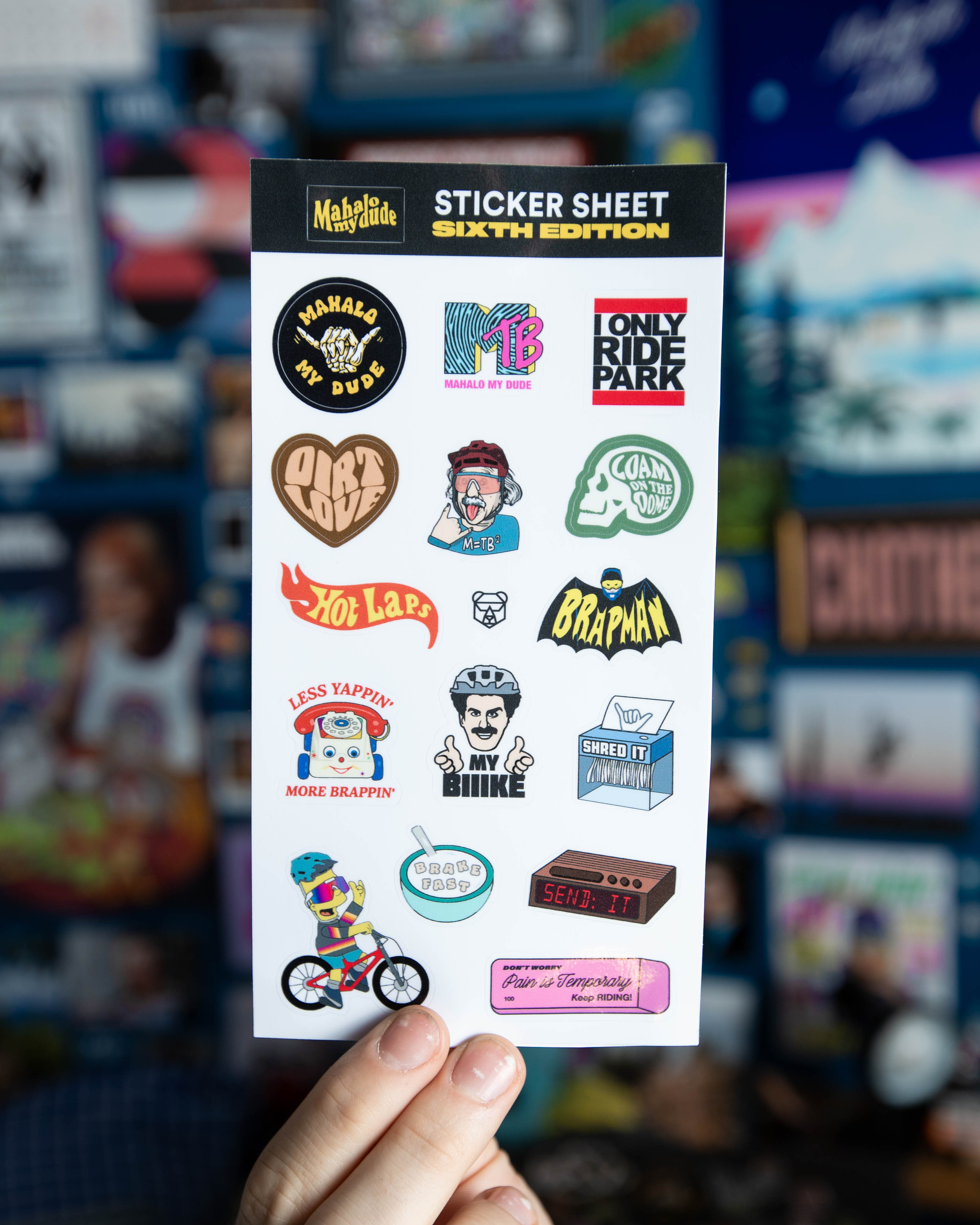 Mahalo My Dude Sticker Sheet - 6th Edition