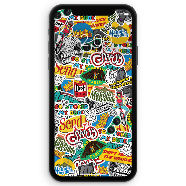 Trendy iPhone Sticker Wallpapers for Custom Designs